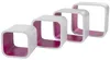 Regalwürfel Cubic Kim 4er Set MDF Weiß&Lila Produktbild-Vorschau 2