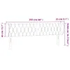 vidaXL Kopfteil mit Ohren Hellgrau 203x23x78/88 cm Samt -  Produktbild-Vorschau 10