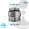 tecuro Aufnahme Adapter für Ausläufe an Armaturen M22 x1 Produktbild-Vorschau 5