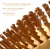 com-four® 2er Set Natur-Haarbürste aus Bambus - Produktbild-Vorschau 5