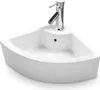Rohové keramické umyvadlo WC pro hosty 46x32 cm Náhled obrázku produktu 3