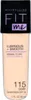 Maybelline New York Foundation Fit Me Liquid 115 Ivory, SPF Anteprima dell’immagine prodotto 5
