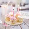 BackDecor Wachskerzen rosa-weiß mit Zuckerkerzenhalter - Produktbild-Vorschau 5