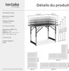 3 tables à tapisser - noir Voir les images du produit 6