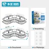 Avalo Doucherek Hoekvorm - 2 Stuks - Bevestigen zonder Productafbeelding-voorbeeld 10