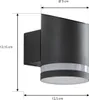 Lindby LED-Solar-Außenwandleuchte Bentlas, anthrazit, IP44 Produktbild-Vorschau 4