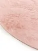 benuta Teppich Wohnzimmer Furry Rosa ø 200 cm rund Produktbild-Vorschau 4