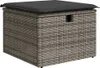 Design 6-tlg. Garten-Sofagarnitur mit Kissen Grau Poly Produktbild-Vorschau 5