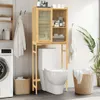WISFOR Badregal Toilettenregal, Badezimmerregal mit Schrank Produktbild-Vorschau 3