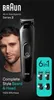 A man is shown next to a Braun Series 3 All-in-One Style Kit trimmer. Produktbild-Vorschau