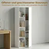 HOMCOM boekenkast met 7 niveaus, boekenschap met deur, Productafbeelding-voorbeeld 4