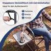 COSTWAY Regiestuhl klappbar, Campingstuhl mit Seitentisch & Produktbild-Vorschau 6