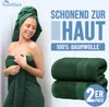 Frottier Badetücher 2er Pack 100x150cm, 100% Baumwolle, Produktbild-Vorschau 2
