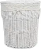 Wäschekorb Wäschetonnen Wäschetruhe Weide Weiß Oval 100L Produktbild-Vorschau 1