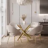 BEIRA runder Tisch, 90 cm, Glasplatte Gold chrom / Produktbild-Vorschau 1