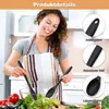 2er-Set Silikon-Kochlöffel (Schwarz) - BPA-frei, Produktbild-Vorschau 3