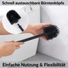 DEKAZIA® Spazzola WC Nera Bambu Silicone – Scopino Bagno Anteprima dell’immagine prodotto 5