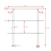 MONZANA® Treppengeländer Edelstahl Pflegeleicht 80cm mit 2 Produktbild-Vorschau 3