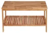Naturel Home Holz Sitzbank mit Ablageboden 78 x 47 x 37 cm Produktbild-Vorschau 2