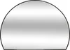 A studio shot of a semi-circular mirror with a black frame. Náhled obrázku produktu