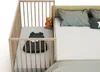 A baby crib attached to a larger bed. Anteprima dell’immagine prodotto