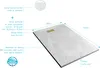 Receveur de douche Blanc Effet Pierre 90x140 cm et Grille Voir les images du produit 4