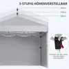Outsunny Faltpavillon 2,97 x 2,97 m, Gartenpavillon mit Produktbild-Vorschau 6