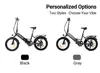 PIXAR WIND1 Faltbares City E-Bike 20 Zoll Fat Tire, 250W, Produktbild-Vorschau 10