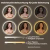 S'AFIELINA Badspiegel mit Beleuchtung Rund 60 cm Diameter, Produktbild-Vorschau 5