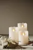 LED Echtwachs-Kerze ''Glow'', weiß,7.5x15cm, Timer, Produktbild-Vorschau 5