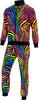 80er Jahre Trainingsanzug mit buntem Animal Print von Gr. Produktbild-Vorschau 4