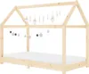 vidaXL Detský rám postele z masívu borovice 70 x 140 cm Náhľad obrázku produktu 3