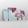 Bild auf Leinwand - Leinwandbild - 4 Teile - Flamingos Produktbild-Vorschau 4