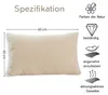Lumali Dekokissen Beige 40x60 cm  , Kissenbezug aus Produktbild-Vorschau 5