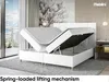 MEBLINI Boxspringbett mit Bettkasten - Gepolstert Produktbild-Vorschau 3