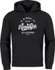 Hoodie Herren College Style Schriftzug Oldschool Vintage Produktbild-Vorschau 4