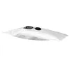 A white vacuum cleaner bag with a black connector piece is shown against a white background. Produktbild-Vorschau