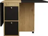 A close-up view of a folding kitchen table with storage drawers. Produktbild-Vorschau