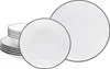 CREATABLE Tafelservice 6 Black line 12teilig Produktbild-Vorschau 1