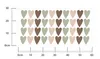 Muralo Aufkleber Wandsticker Pastell HERZEN Wanddeko Produktbild-Vorschau 3