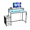 Gaming-Schreibtisch mit 2 Stoffschubladen und Produktbild-Vorschau 1