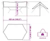 vidaXL Tarp zielony 430x380x210 cm wodoodporny Podgląd zdjęcia produktu 6