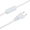 Relaxdays Tischlampe, Stoffschirm, verchromtes Gestell, Produktbild-Vorschau 10