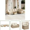 The Living Store 9-tlg. Garten-Sofagarnitur mit Kissen Produktbild-Vorschau 1