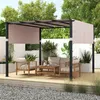 COSTWAY pergola con 2 tetti regolabili, 3,05x3,05m Anteprima dell’immagine prodotto 2