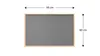 Grau Pinnwand mit Holz Rahmen 90x60cm Korktafel Korkwand Produktbild-Vorschau 4