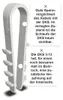 Schnabl Dübelklemmschelle, Leitungsverlegung, 3-13 mm, Produktbild-Vorschau 2