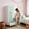 Armadio per bambini "Vaarentaa" con 2 ante, 2 cassetti, Anteprima dell’immagine prodotto 4