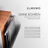 ELMOWO - Edelstahl Handtuchhalter ohne Bohren einarmig in Produktbild-Vorschau 2