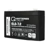 A black battery with white text and logos on a white background. Produktbild-Vorschau